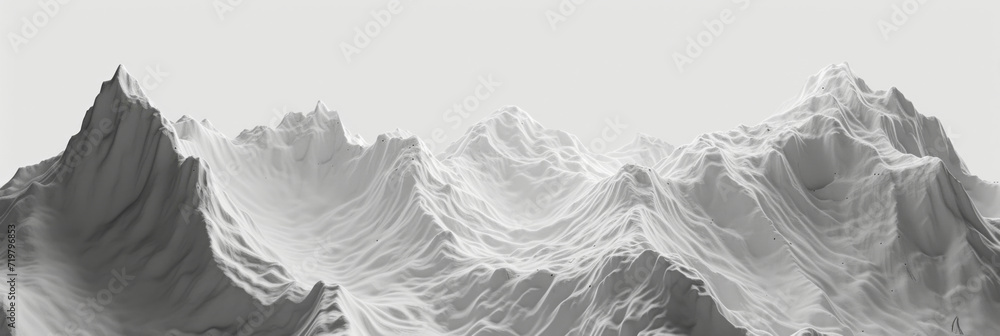 mountainous vistas background, layers wave style, generative AI