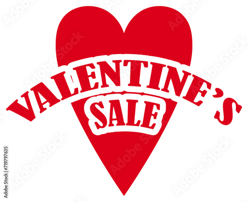 Valentines Day Sale Discount Tag	