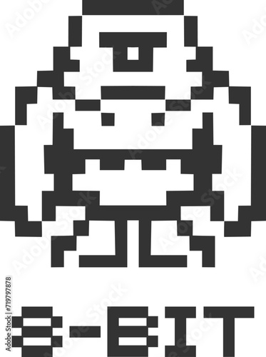 Prehistoric man pixel man