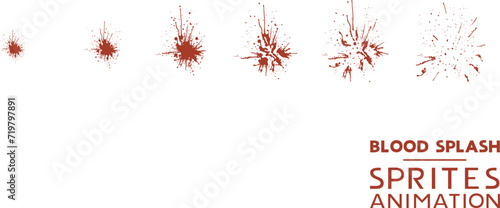 Blood splash animated sprites