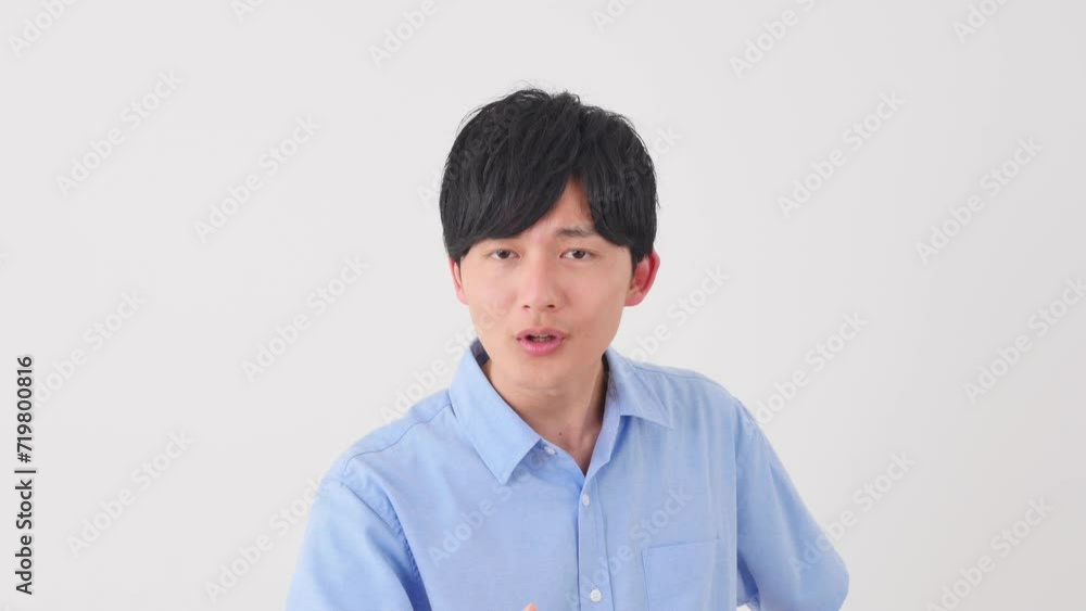 怒る男性 白背景 怒る男性 白背景