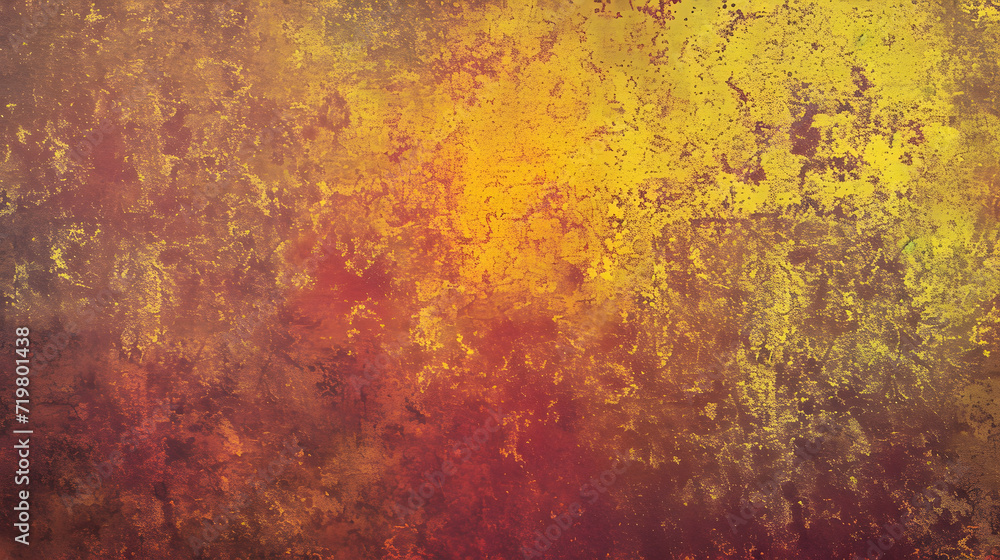 Grungy Background With Yellow and Red Colors