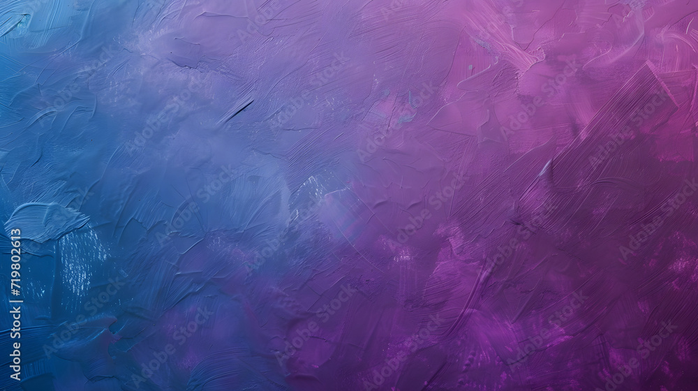 Abstract Painting of Blue and Purple Colors