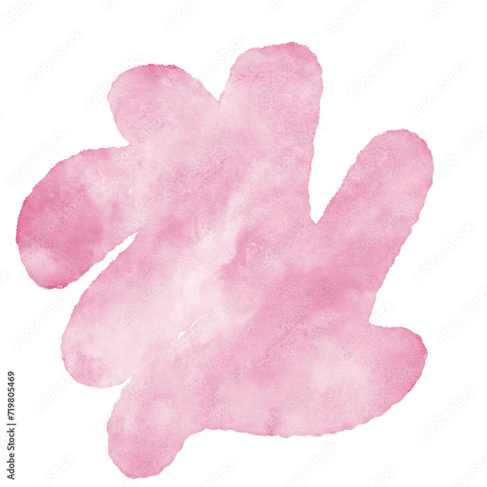 Pink Abstract Shape Decor