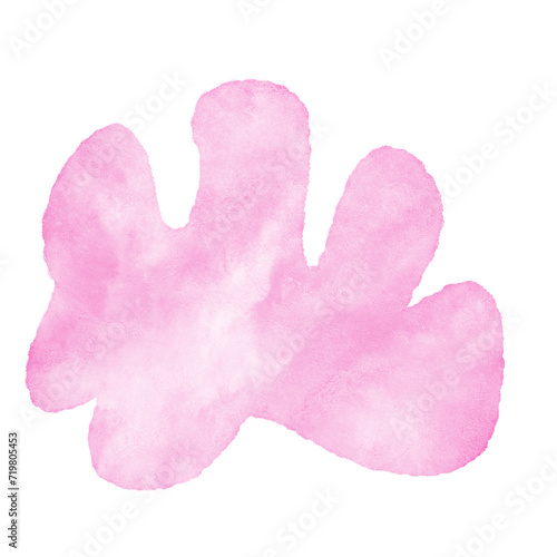 Pink Abstract Shape Decor