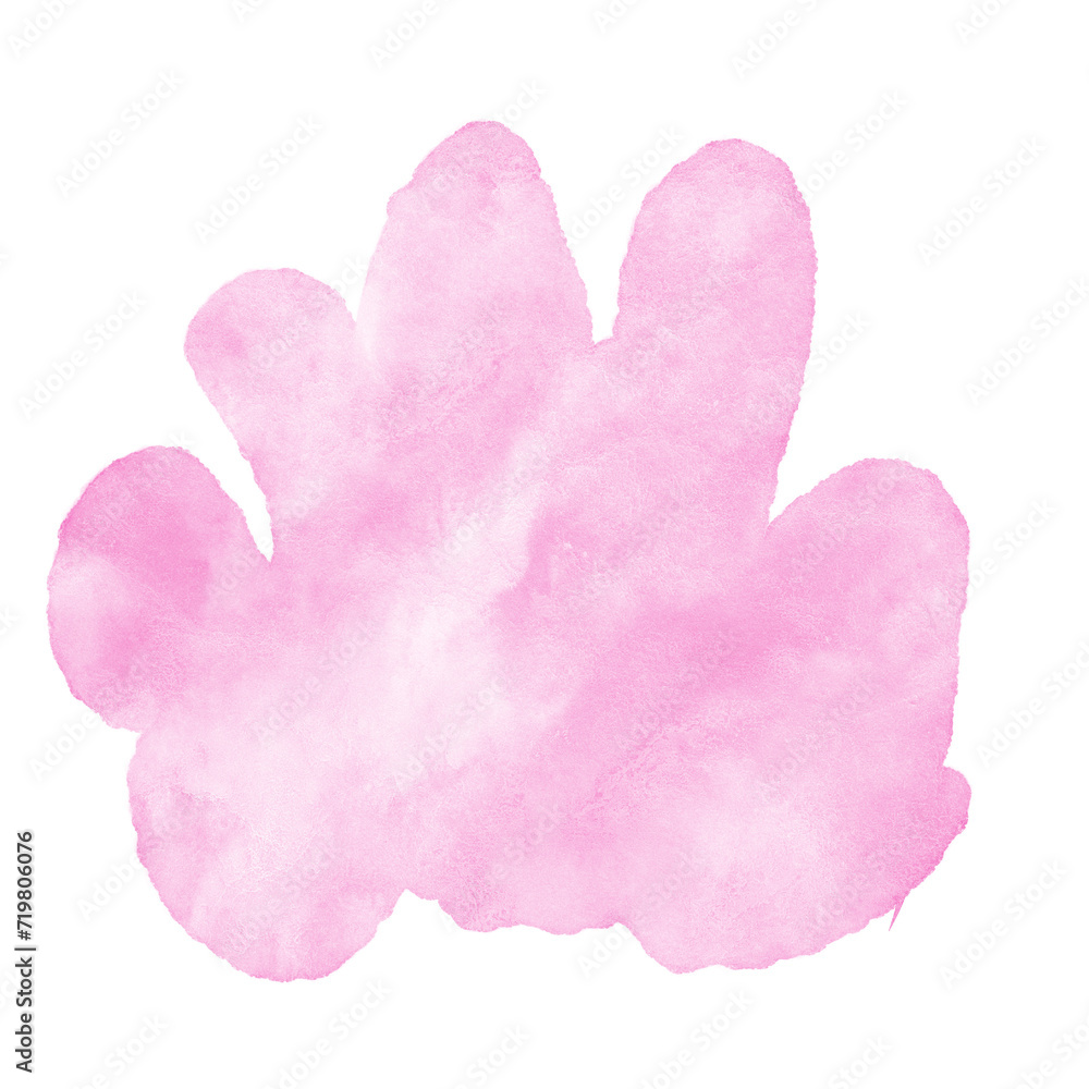 Pink Abstract Shape Decor