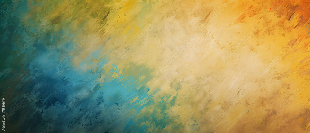 Colorful Background Painting With Striking Brushstrokes