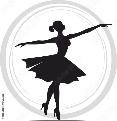 Graceful Ballerina Pose Art for Ballet School Advertising and Dance Performance