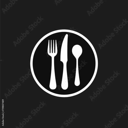 Stylish Cutlery Icon Set for Elegant Dining Experience and Restaurant Marketing