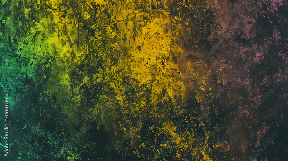 Vibrant Painting of Colorful Trees and Grass Vibrant Painting of Colorful Trees and Grass