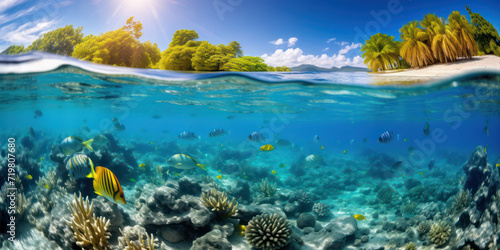 Underwater Paradise: Exploring the Vibrant Life of a Tropical Coral Reef in the Caribbean