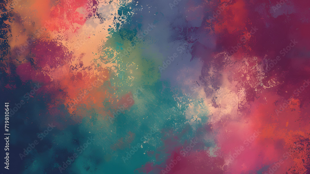 Multicolored Background With Blue Sky Background