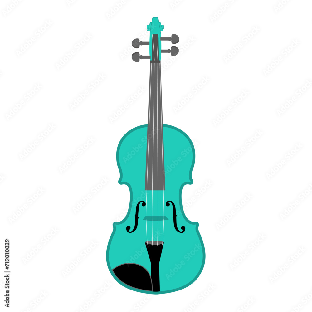 Fototapeta premium Teal Violin