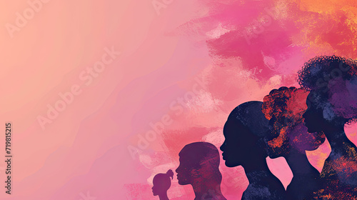 Celebrating Women History Month Background for Graphic Design