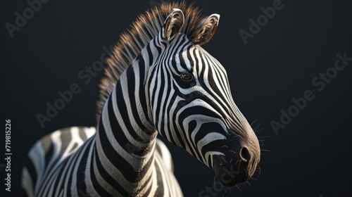 Cartoon digital avatars of Zuri the Zebra, whose designs often feature a mix of thick and thin stripes in unexpected ways. © Justlight