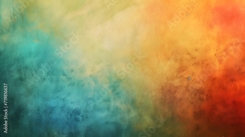 Vibrant and Diverse Abstract Painting With Multicolored Background