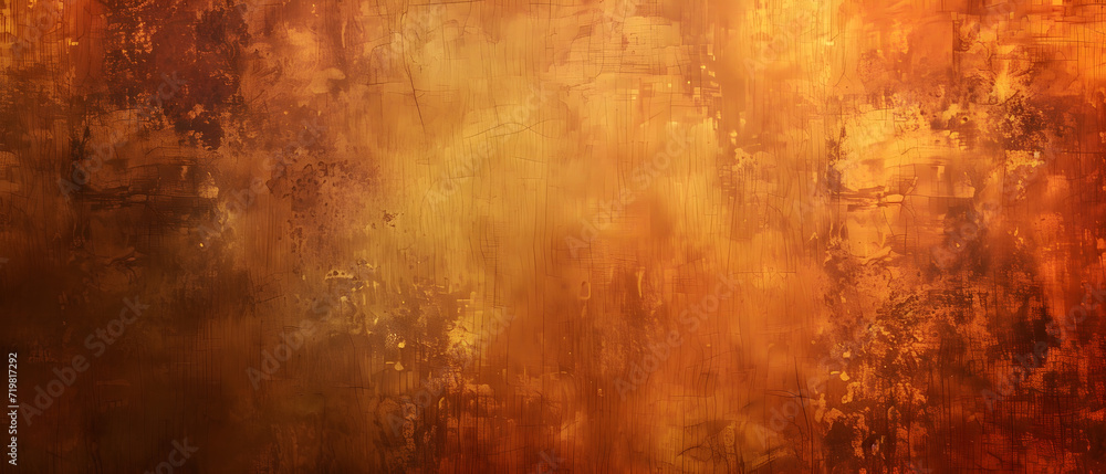 Abstract Painting Featuring Orange and Yellow Colors
