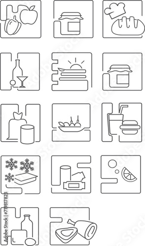 food, market pictogram