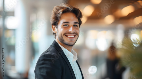 Smiling Man in Suit Poses for the Camera
