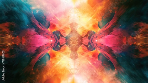 Through a kaleidoscope of reflections the concerts energy and emotion are translated into abstract art.