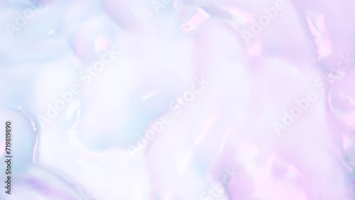 波打つ青と紫の水面。抽象的な背景。3D（横長）