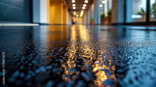 Asphalt with a metallic shine a structure with a metal tint that gives asphalt a modern and industrial appeara