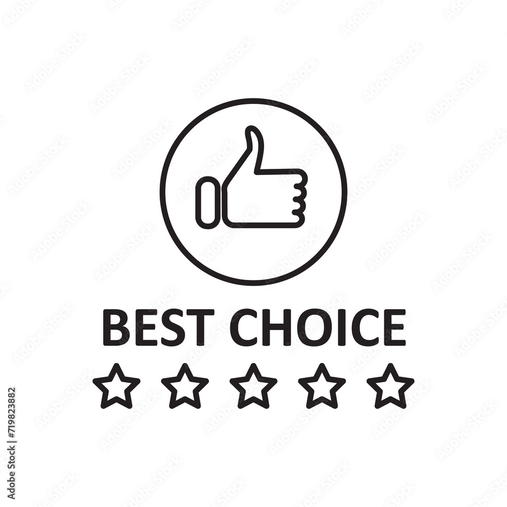 Best Choice icon. simple liner best choice icon for Web design, apps, on white background..eps