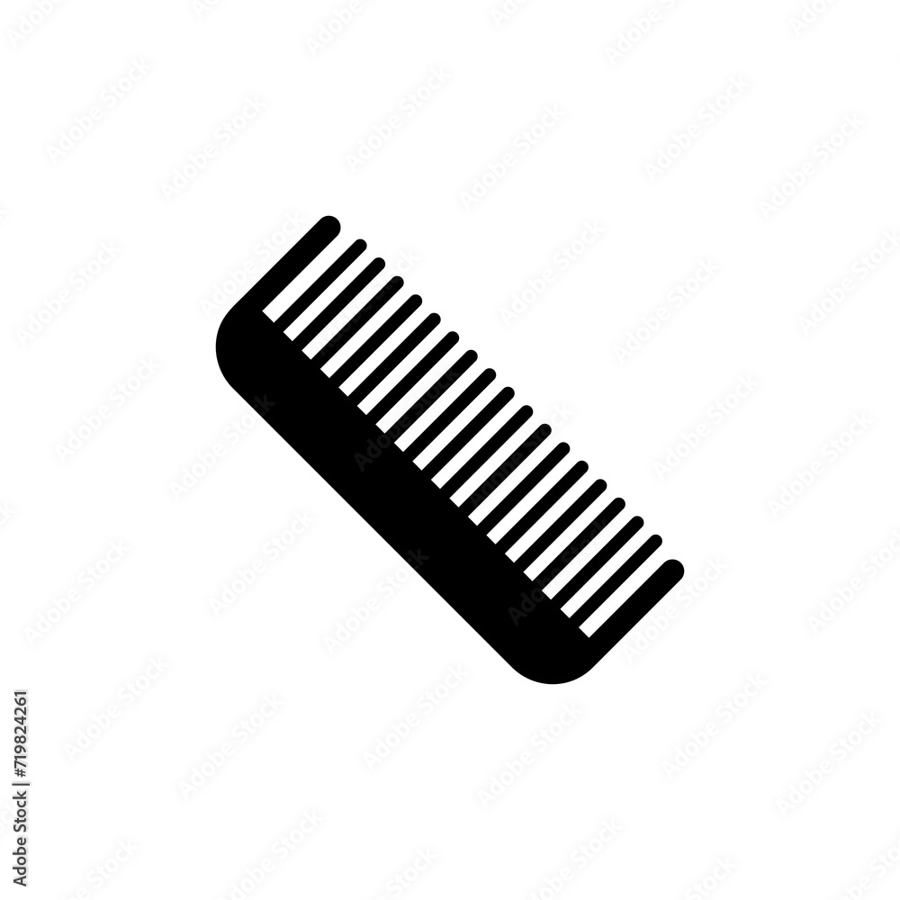 Comb vector icon, vector simple flat illustration on white background..eps Comb vector icon, vector simple flat illustration on white background..eps