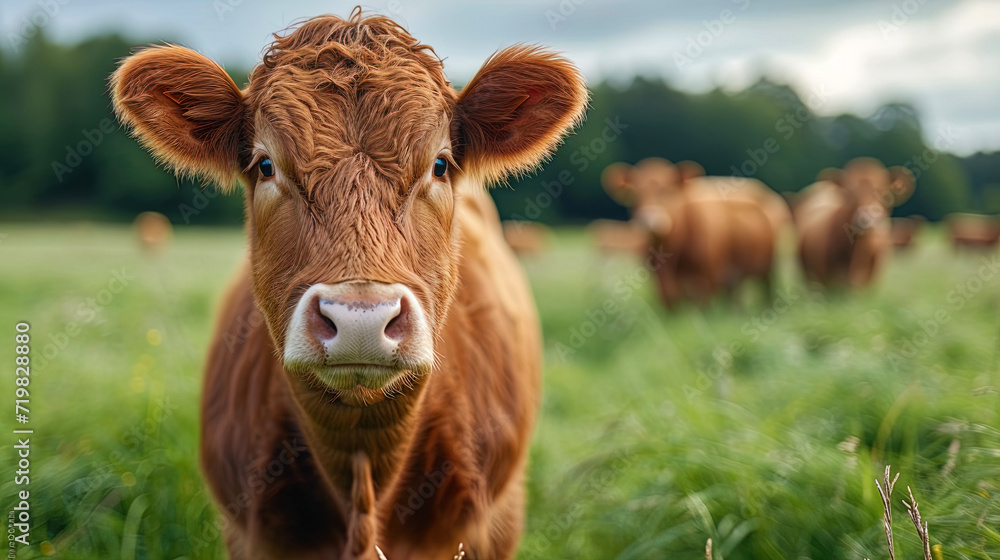 Growing beef for consumption on an industrial fa Growing beef for consumption on an industrial fa