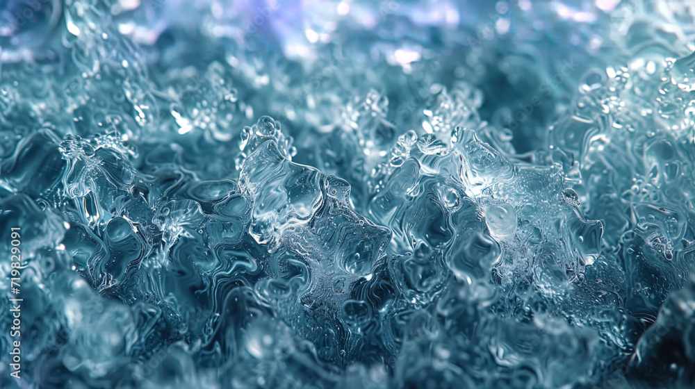 Obraz premium Ice with abstract vortices abstract patterns and forms created by whirlwinds on the ice surfa