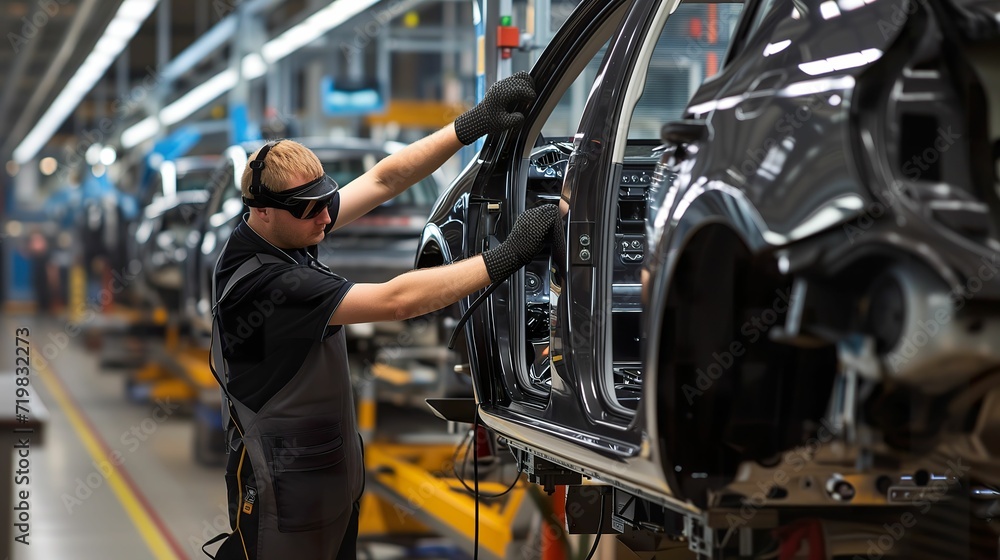 custom made wallpaper toronto digitalGerman Worker in Action: Auto Factory Production Line Efficiency