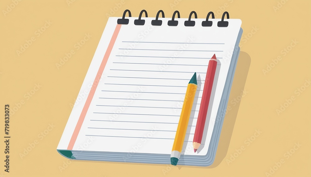 School-Themed Flat Icon: Binder Paper Illustration School-Themed Flat Icon: Binder Paper Illustration