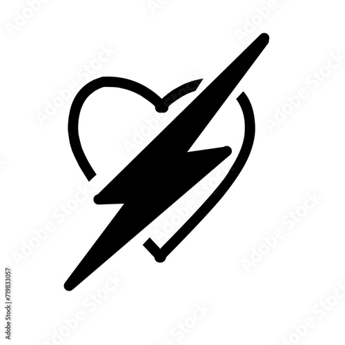 ikon garis jantung / Love Paket piktogram sederhana. Ilustrasi vektor stroke pada latar belakang putih. Modern ikon gaya garis besar koleksi.