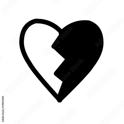 ikon garis jantung / Love Paket piktogram sederhana. Ilustrasi vektor stroke pada latar belakang putih. Modern ikon gaya garis besar koleksi.
