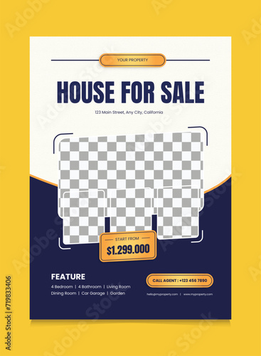 Minimalist House For Sale Design Poster