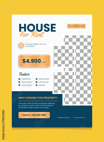 Minimalist House For Sale Design Poster