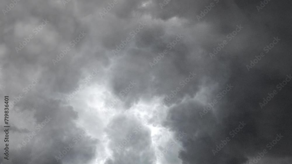 A Thunderstorm With Lightning in dark gray clouds A Thunderstorm With Lightning in dark gray clouds