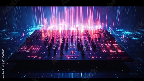 A fusion of sound and light the abstract drum machine of tomorrow delivers a mesmerizing audiovisual experience pushing the boundaries of music production.