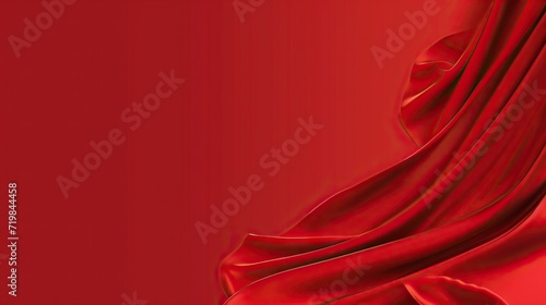 National Wear Red Day event banner with empty area - AI Generated Abstract Art