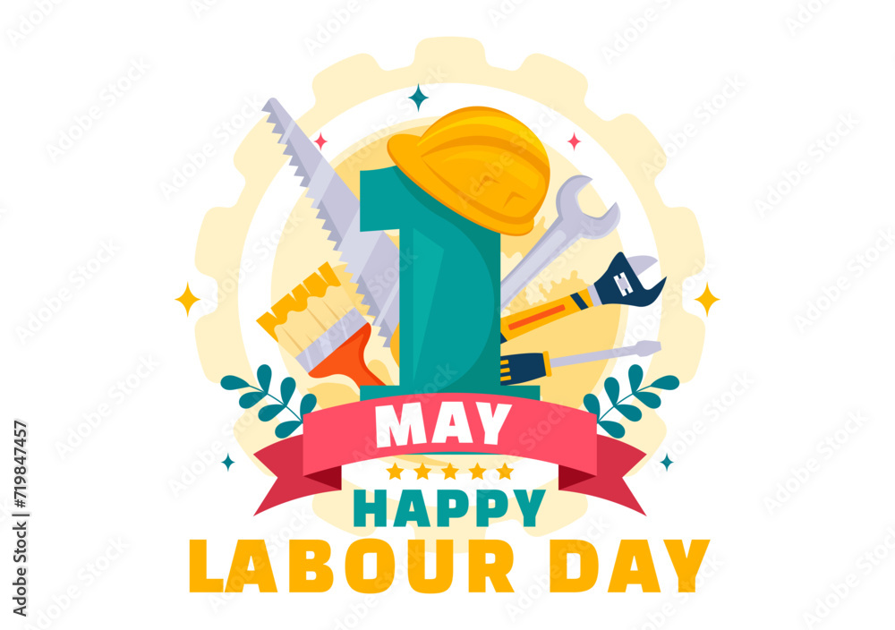 International Labor Day Vector Illustration on 1 May with Different Professions and Thank You to All Workers for Your Hard Work in Flat Background International Labor Day Vector Illustration on 1 May with Different Professions and Thank You to All Workers for Your Hard Work in Flat Background