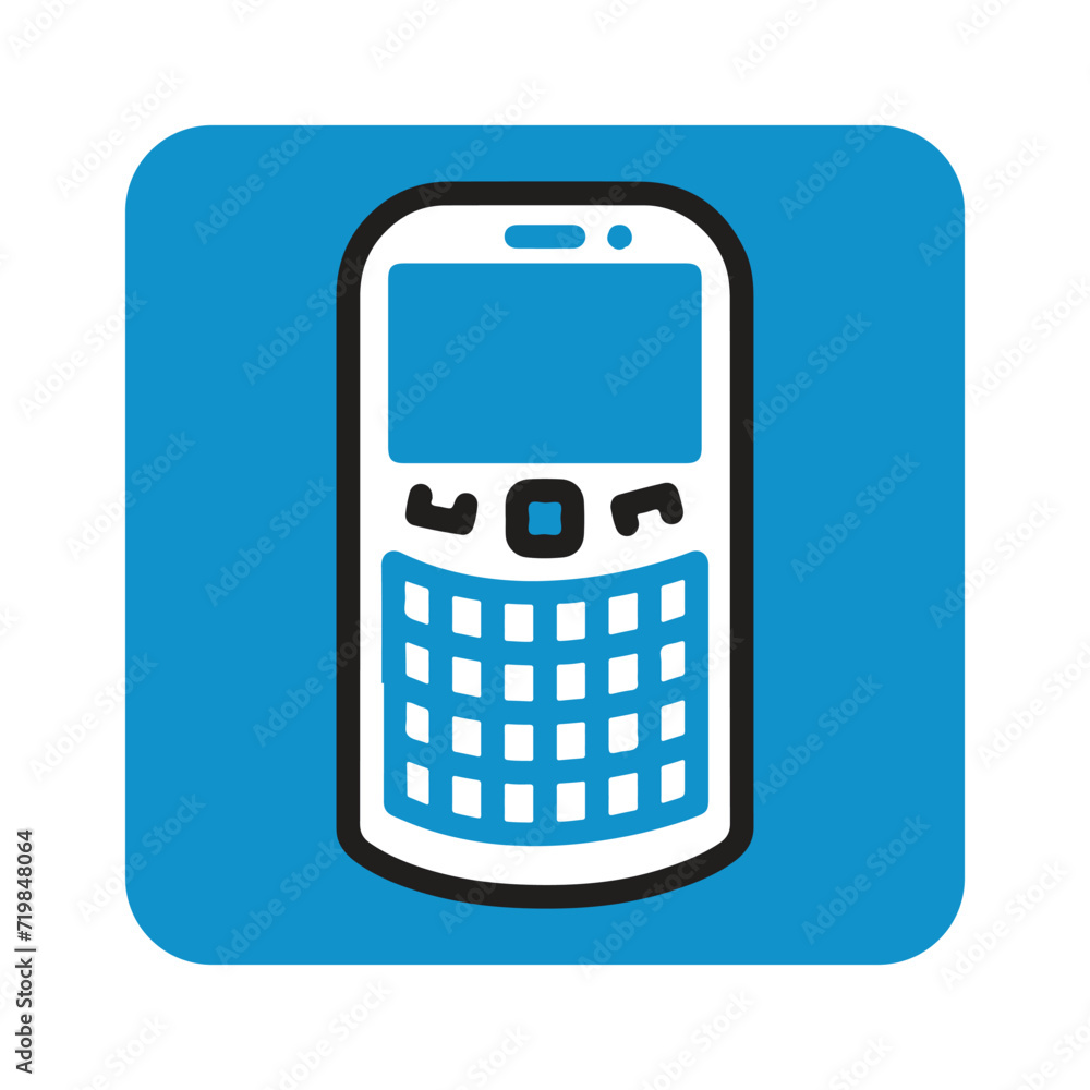 Phone icon in flat style. Vector illustration Phone icon in flat style. Vector illustration