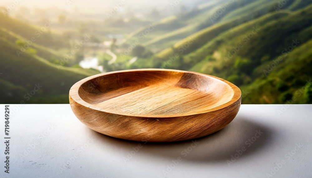 wooden bowl.a vacant wooden dish placed thoughtfully on a clean white surface, highlighting the artful simplicity and the potential for culinary inspiration. wooden bowl.a vacant wooden dish placed thoughtfully on a clean white surface, highlighting the artful simplicity and the potential for culinary inspiration.