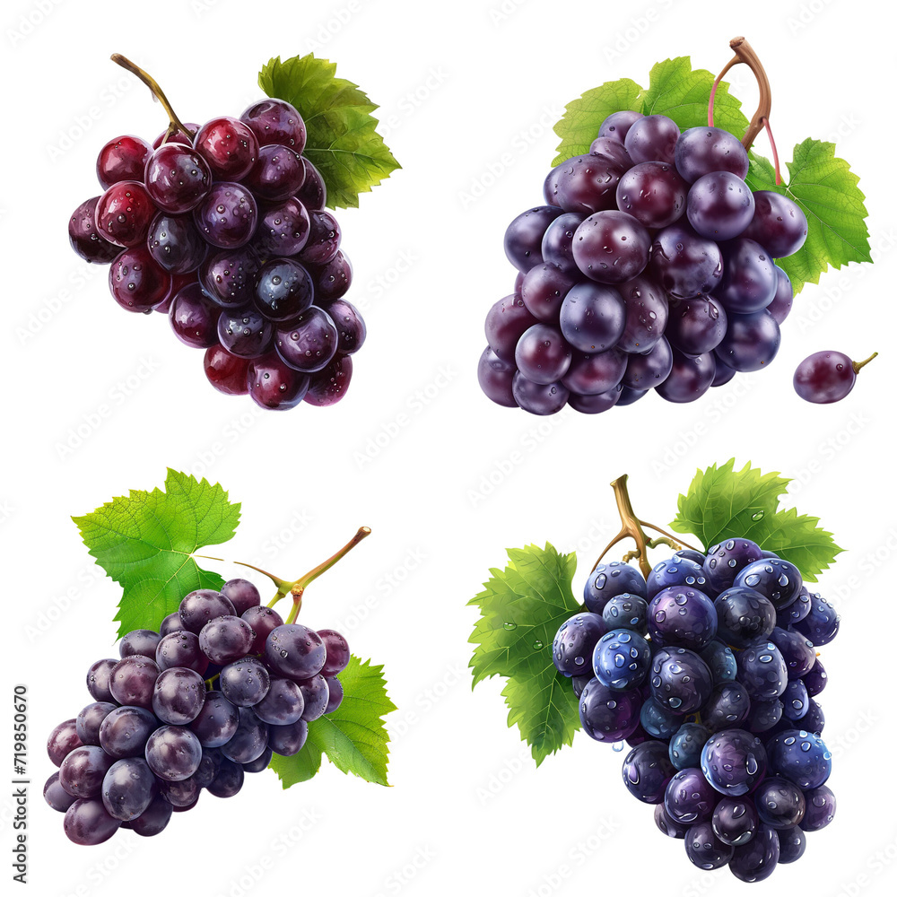Grape Isolate on transparent background Grape Isolate on transparent background