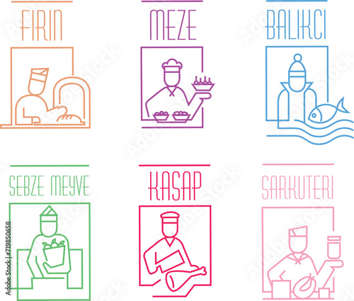 Grafik İllustration vektor line
