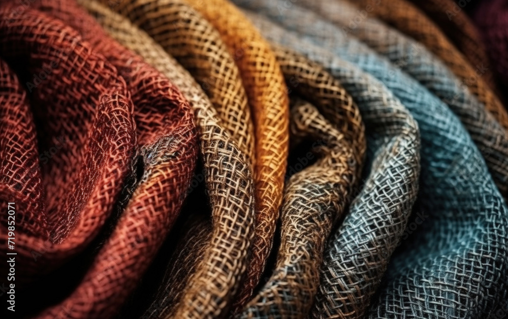 Colorful fabric close-up,created with Generative AI tecnology.
Colorful fabric close-up,created with Generative AI tecnology.