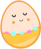 Decorate Egg Easter Cute Element, Vector illustration 
