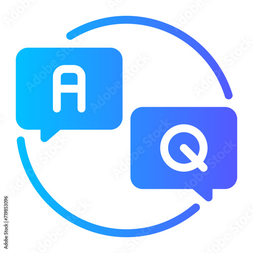 questions gradient icon