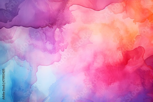 Vibrant Colors Merging in Abstract Clouds