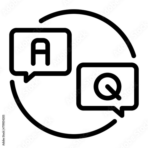 questions line icon