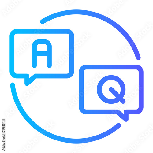 questions gradient icon